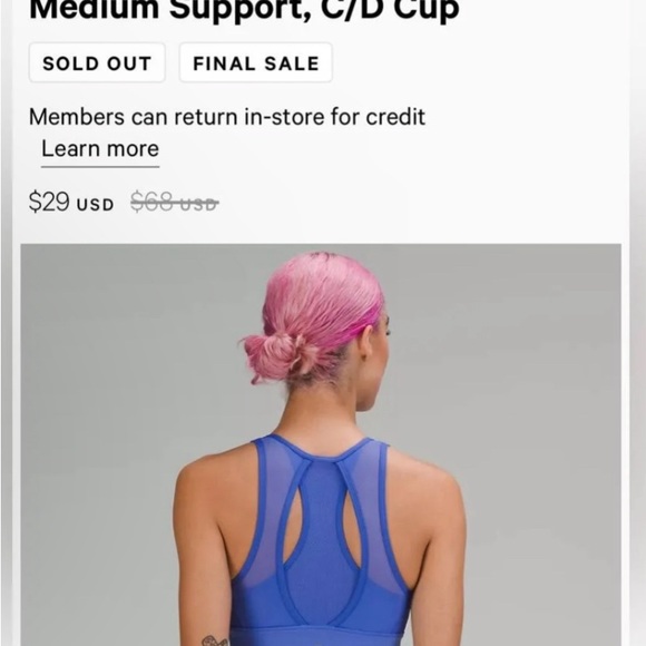 Lululemon everlux  high neck  train bra - Picture 1 of 13